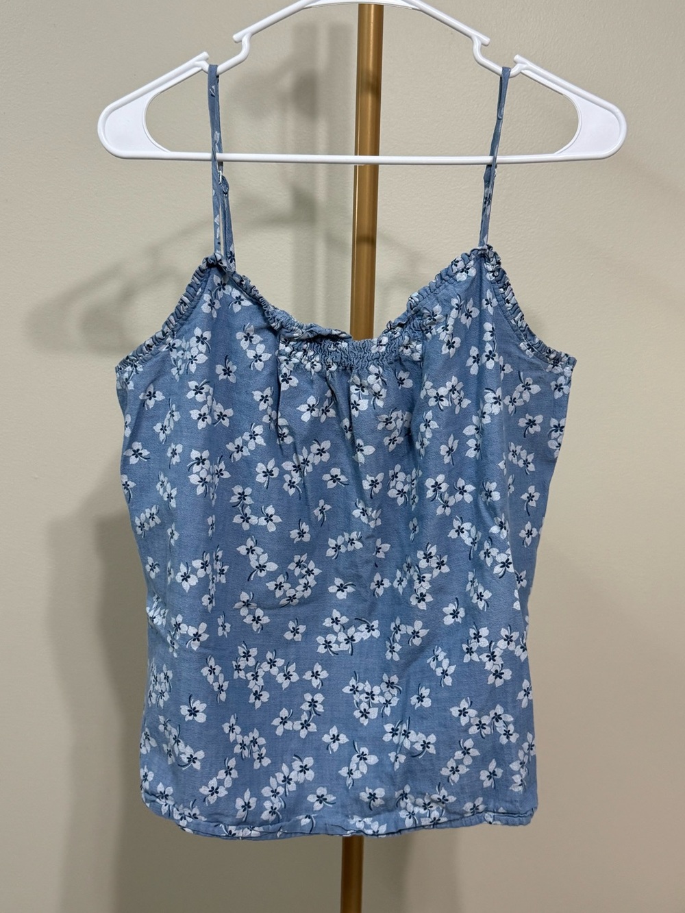 Draper James Lands End floral cotton top, size large